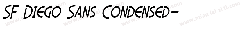 SF Diego Sans Condensed字体转换